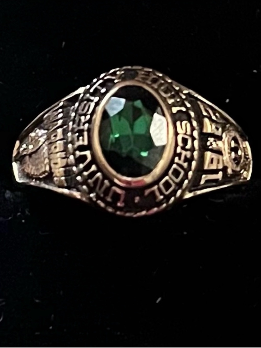 Vintage 14k Gold Jostens 1982 University High School Los Angeles Class Ring 6.69